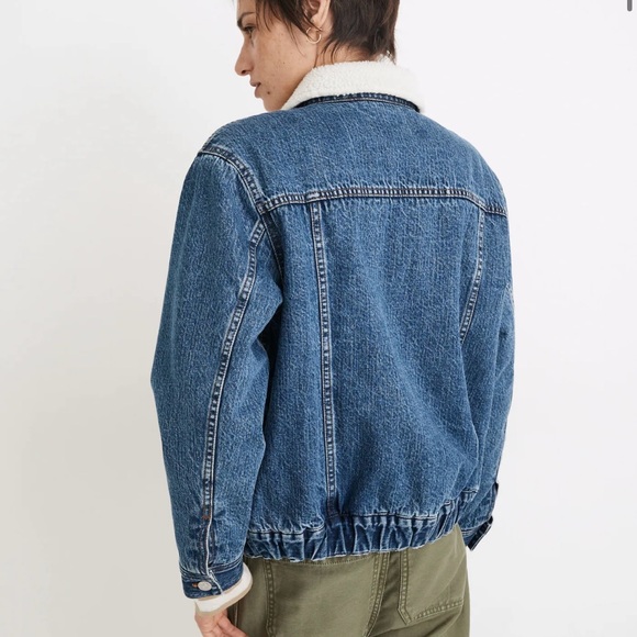 BRAND NEW MADEWELL OVERSIZED TRUCKER JACKET: sold out online! - Picture 2 of 6
